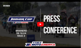Video: Junior Cup Race Two Press Conference From Brainerd International Raceway